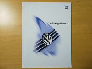 846/フォルクスワーゲン　ラインナップカタログ　ポスター型　2001年12月　Volkswagen