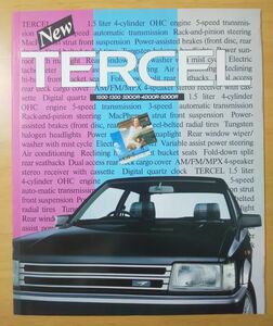 897/ catalog Toyota Tercell 1500*1300/3 door * 4-door * 5-door all 30P Showa era 58 year 8 month TOYOTA TERCEL