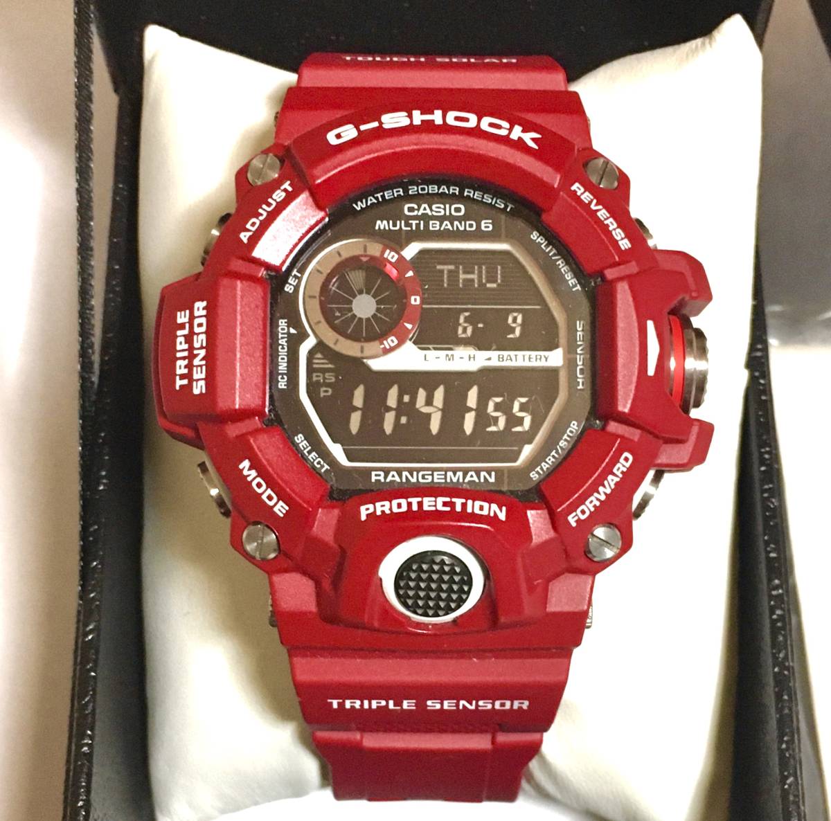 限定特価】 カシオ レンジマン メンインレスキューレッド GW-9400RDJ