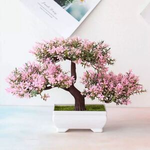 観葉植物 インテリア 高級感 盆栽 桜 ピンク 木 造花 プレゼント 鉢 和風 シャンデリア 和室 畳 トイレ オフィス 照明