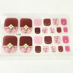 ジェルネイル風 ネイルシール フット 39