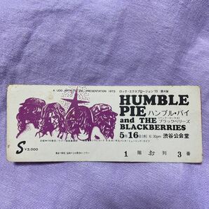 HUMBLE PIE チケット半券　