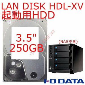 動作品 3.5&#34; 250GB HDD HDL-XV用 アイ・オー・データ NAS