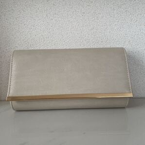 【新品未使用】2wayクラッチバッグ フェイクレザー ゴールドチェーン付