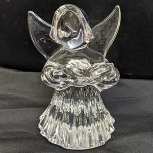 バカラ　かわいい天使　Baccarat　BACCARAT　フィギュリンクリスタルガラス　硝子置物　フランス　高級クリスタル　ガラス工芸 エンジェル