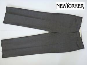 2.5万 超美品 ニューヨーカー　NEWYORKER ★茶　ブラウン系　パンツ　スラックス　70-95　L相当