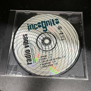 ● POPS,ROCK INCOGNITO - RADIO VIBES シングル, 5 SONGS, 90'S, 1992, PROMO, RARE CD 中古品