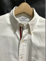 【THOM BROWNE(トムブラウン】豊田章男　G-Dragon着　トリコ　グログランテープ　オックスフォードシャツ　White_画像6