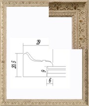 デッサン用額縁 UVカットアクリル付 8206 インチ ホワイト 白_画像3