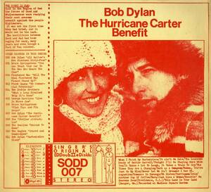 A00512430/LP2枚組/ボブ・ディラン(BOB DYLAN)「The Hurricane Carter Benefit (1976年・SODD-007・フォークロック)」