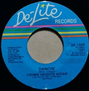 Disco/Funk◆USオリジ◆Crown Heights Affair - Dancin' / Love Me◆De-Lite Records / DE-1588◆7inch/7インチ/試聴/超音波洗浄