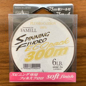 ネコポス可　1点限り　スピニングフロロ　エコパック　6LB　300m　展示品