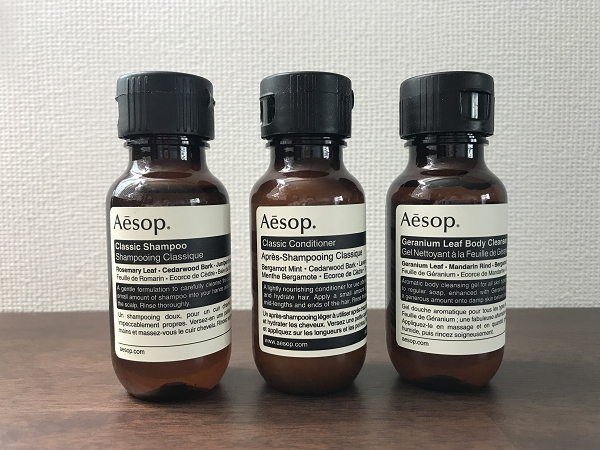 イソップ Aesop ホテル 高級アメニティ 3点セット シャンプー リンス