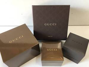 ⑧1◆GUCCI グッチ◆空箱 ブランド箱 ケース 時計箱 外箱/16.5㎝ ケース/各10㎝ Firenze 1921 ブラウン/ブラック インテリア コレクション