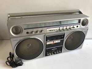 BM◆National ナショナル◆ラジカセ RX-5080 カセットデッキ FM/AMラジオ 昭和 レトロ アンティーク オーディオ機器 通電確認済み