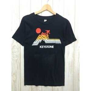 MENs S コロラド キーストーン 70s Hanes Tシャツ 希少モデル ビンテージ ブラック系