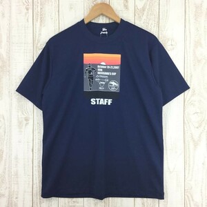 MENs L フェニックス 2007日本山岳耐久レース スタッフTシャツ PHENIX WSF0041 ネイビー系