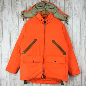 MENs M ウールリッチ 70s レスキュー ダウン ジャケット アメリカ製 ビンテージ 入手困難 WOOLRICH レスキューオレンジ オレンジ