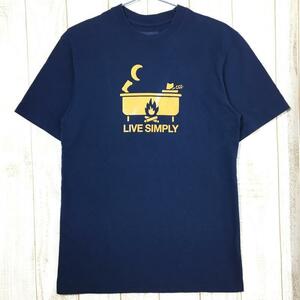 MENs XS パタゴニア リブシンプリー ホット タブ コットンポリ Tシャツ Live Simply Hot Tub Cotton/Poly T