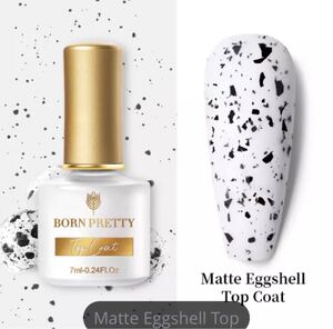 新製品!BORN PRETTY エッグシェルマットトップコート
