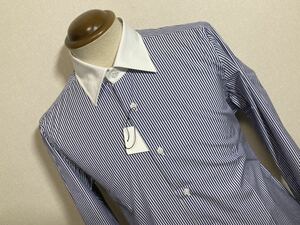新品　フラルボ（伊）　ドレスシャツ４１　クレリック　５カ所手縫いハンドメイド　セミワイド　　定価３．２万円