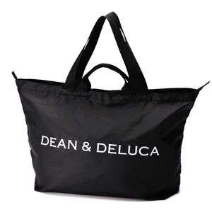 DEAN&DELUCA ディーン&デルーカ パッカブルトートバッグ エコバッグ バッグ ブラック 大容量 シンプル 人気 旅行
