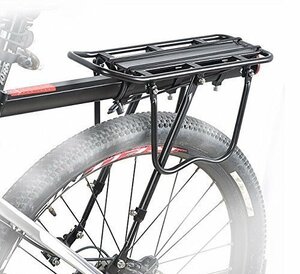 *B035 自転車用荷台 リアキャリア 後付け ディスクブレーキタイプ、V-ブレーキタイプどちらの自転車でも使用可能 耐荷重25Kg 反射板付