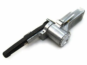 10mm エアベルトサンダー 角度調整 替えベルト付 バリ取り スポット溶接剥がし 塗装剥がし パテ盛のならし 板金塗装工具【60日安心保証付】