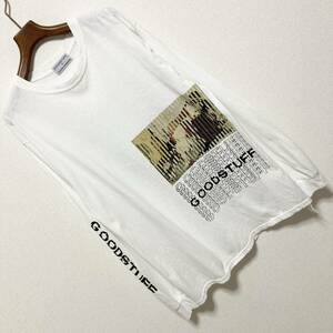 20ss◆GOODHOOD F-LAGSTUF-F 河村康輔◆ロングTシャツ M 白 ホワイト ロンT KOSUKE KAWAMURA LONG SLEEVE TEE フラグスタフ GOODSTUFF