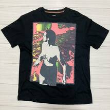 19ss◆Paul Smith◆Tropical Lady Print Tシャツ M 黒 ブラック ポール スミス パラダイス トロピカル 半袖 アートワーク 日本製 良品_画像9