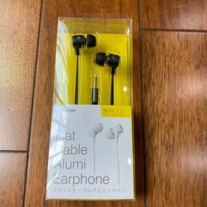 HAMEE イヤホン カナル型 Flat Cable Alumi Earphone [φ3.5mm ミニプラグ]