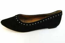 美品 ナチュラルビューティーベーシック スタッズ ポインテッドトゥ パンプス 靴 23.0cm ブラック 黒 レディース NATURAL BEAUTY BASIC_画像3
