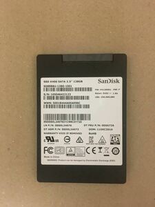SanDisk　128GB SSD (2.5インチ SATA)　X400シリーズ　☆使用時間少81時間 ☆完全正常動作品