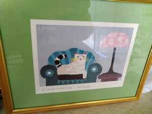 Art hand Auction Rare! Cat! Painting! Cute! Interior! Collectibles! Vintage! Galle, Artwork, Painting, others