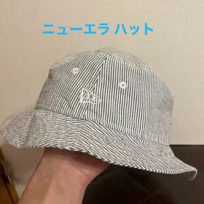 ニューエラ バケットハット NEW ERA ハット ストライプ ユニセックス ニューエラキャップ