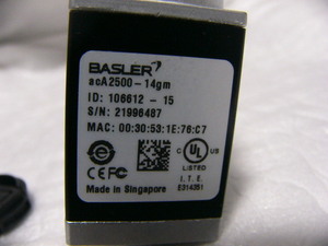 ★動作保証★ Basler acA2500-14gm 500万画素GigEカメラ Cマウント FA産業用 複数有