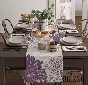  stylish flower modern Northern Europe manner restaurant slip prevention on goods insulation dining table decoration . meal mat interior 33x178cm