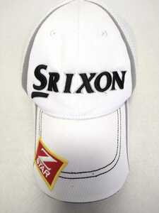 ゴルフ　スポーツ　SRIXON　スリクソン　帽子 Z-STAR キャップ　ホワイト　メッシュ　フリーサイズ