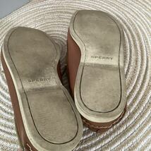 定番デッキシューズ Sperry Top Sider ブラウン 10M 28〜28.5cm相当 本革 レザー ローファー_画像6