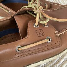 定番デッキシューズ Sperry Top Sider ブラウン 10M 28〜28.5cm相当 本革 レザー ローファー_画像3