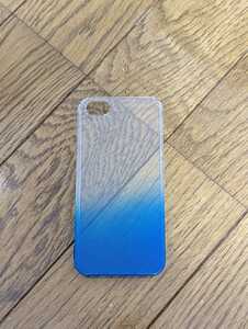 値下げ　iPhone 5　ケース　ブルー