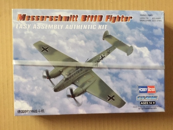 ホビーボス 1/72 エアクラフトシリーズ メッサーシュミット Bf110 プラモデル
