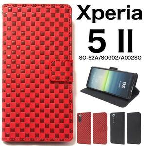 xperia 5 ii ケース so-52a ケース sog02 チェック柄スマホケース