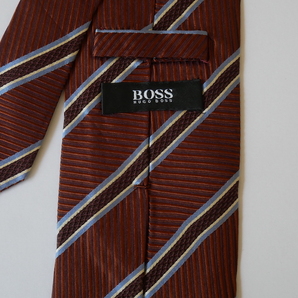 【HUGO BOSS ヒューゴボス イタリア製】USED ブランドネクタイ/m5-G5(2)-11-15の画像4