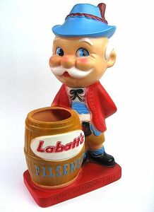 1970’ｓ Labatt's ラバッツ カナダ ビール ビンテージ ペンホルダー 検 ハムズ BUD バドワイザー CANADA ソフビ貯金箱 ミラー コロナ BEER