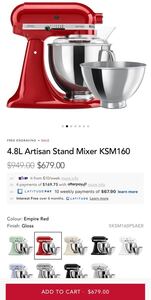 Kitchen Aid スタンドミキサー+ボウル2個+フードグラインダー