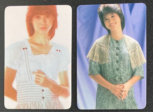 松田聖子 当時物 ブロマイド 2枚セット