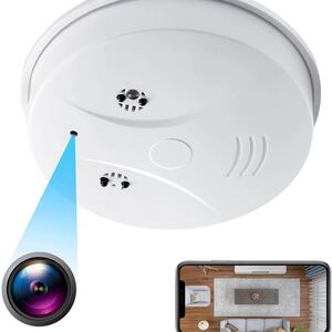 小型カメラ WiFi超小型カメラ 隠しカメラ 火災報知器型カメラ 1080P画質128GB遠隔操作2022年最新人気モデル即日発送