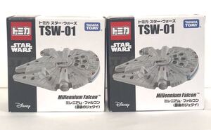 トミカ スター・ウォーズ ミレニアム・ファルコン 最後のジェダイ TSW-01 未使用 2個 送料350円