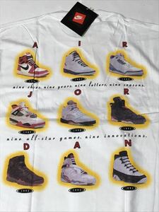 新品 デッドストック★NIKE ナイキ JORDAN ジョーダン Tシャツ USA製 銀タグ 革命 進化 NBA ジャンプマン 90s VINTAGE ヴィンテージ